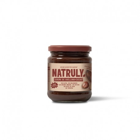 CREMA CACAO Y AVELLANAS 285G NATRULY