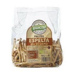 PALITOS DE ESPELTA CON SESAMO ECO 150G BIOCOP 