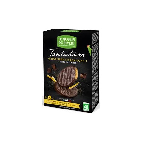 GALLETAS TENTACION NARANJA BIO 130G ECO LEMOULIN DU PIVERT