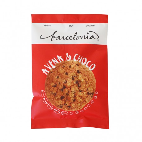 COOKIE AVENA & CHOCO VEGANAS 50G ECO BARCELONIA 